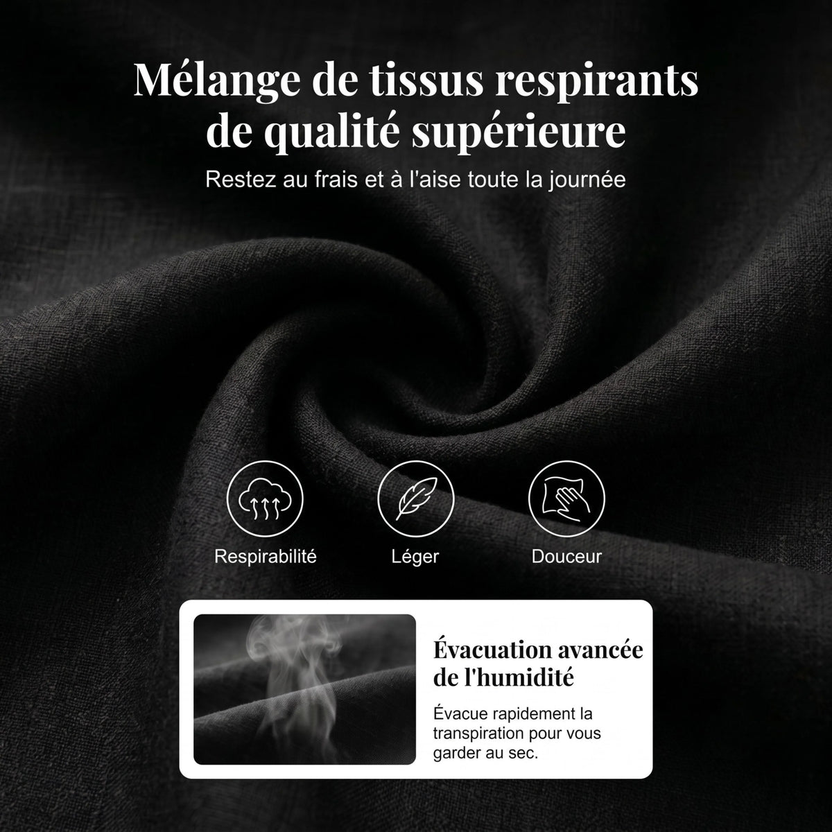 Robe Boutonnée en Lin à Poches