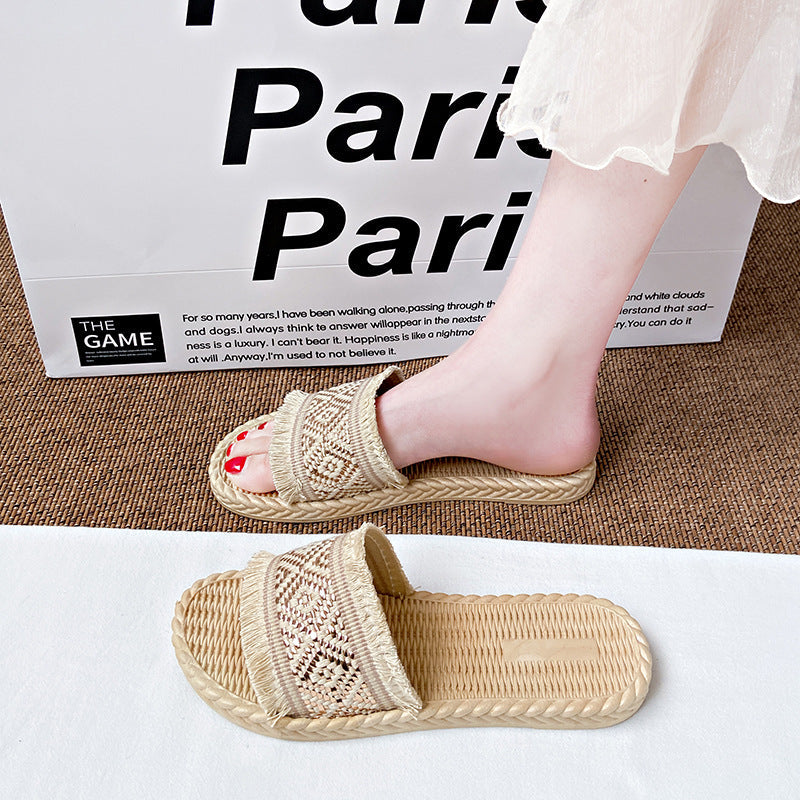 Mules tressées pour femme